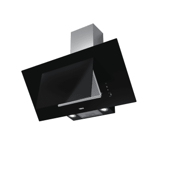 Campana decorativa vertical Teka DVT 98660 TBS (112930043) en Cristal Negro, de 90cm a 698 m³/h | Sistema aspiración "Contour"  | Clase A+ - 2