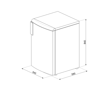 Congelador 1 puerta SMEG CV102F |Blanco | 84x54,5x59cm | Clase F - 3