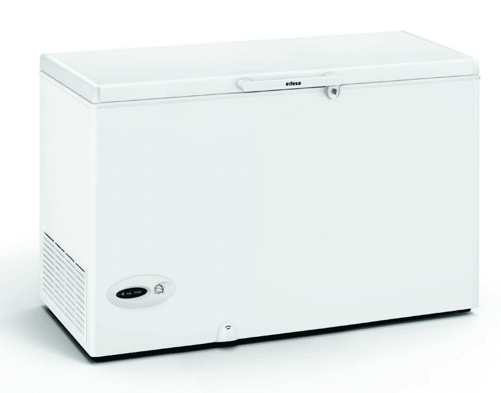 Arcón Congelador Edesa EZH-3511 Blanco de 86 x 132 x 69 cm con 349 L y tecnología Defrost