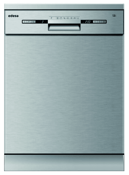 Lavavajillas Edesa EDW-6230 X Inoxidable de 84.5 x 59.8 cm para 13 servicios con 7 programas de lavado | Clase E