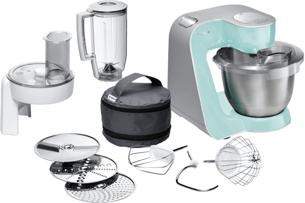 Bosch Robot De cocina mum5 haushalt mum58020 1000 w color plateado mate 3.9 l blanco hogar 5 creationline accesorios 27.1 cm x 28.2 28 platamenta 1000w potencia 3 7