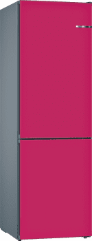 Frigorífico Combi VarioStyle Bosch KVN39IEEA Frambuesa, de 203 x 60 cm | Puertas personalizables | Clase E