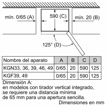Frigorífico Combi VarioStyle Bosch KVN39IEEA Frambuesa, de 203 x 60 cm | Puertas personalizables | Clase E - 11