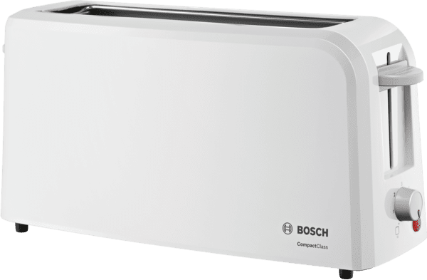 Bosch Tat3a001 Tostador compactclass de pan blanco 980w ranura extra ancha 2slices largo 1 rebanada stock 980 825980w 6 3a001