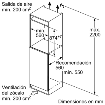 Congelador Siemens GI21VAFE0 Integrable, de  87.4 x 55.8 cm, con 3 cajones transparentes, descongelación Low Frost | Clase E - 6
