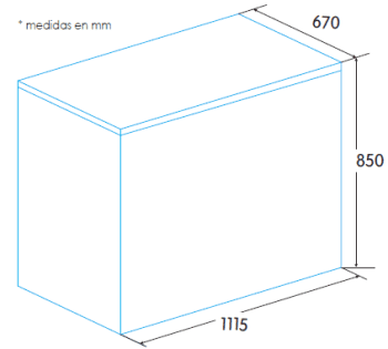 Congelador Horizontal Edesa EZH-3011 | 111.5x85x67cm | Blanco | Clase F - 2