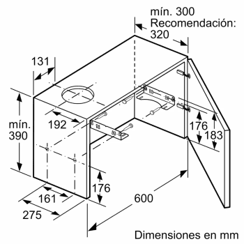 Campana telescópica extraíble Balay 3BT294MX Inox | 90cm |  383 m³/h | Clase C - 5