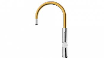 Grifo de Cocina Teka FOT 995 (116030034) | Monomando con caño giratorio y aireador anti-calcáreo | Color Chrome Brass - 5