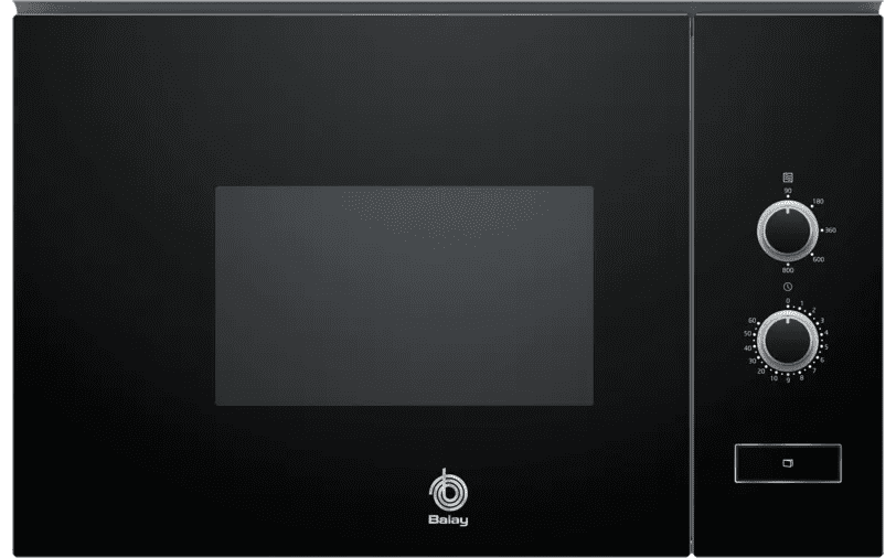 Microondas Integrable Balay 3CP5002N2 Cristal Negro, 20 Litros, Plato  giratorio de 25.5 cm, Limpieza Aqualisis
