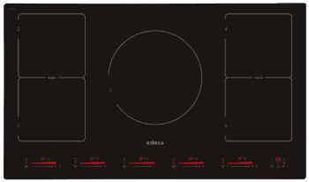 Placa de Inducción Edesa EIM-9530 R | 90cm | 5 Zonas | Zona XXL - 30cm | Flexzone | Multi Slider Touch