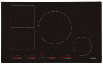 Placa de Inducción Edesa EIM-8430 R | 80cm | 4 Zonas | Multi Slider Touch | FlexZone | 9 niveles y Booster