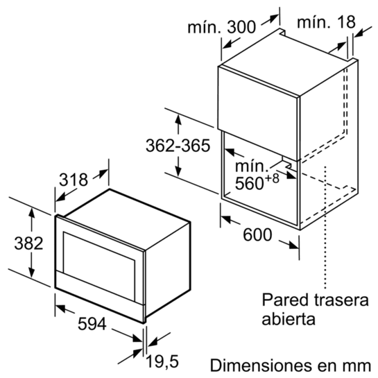 Microondas integrable Siemens BE634LGS1
