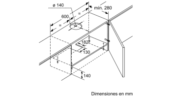 BALAY 3BT263MB CAMPANA TELESCOPICA BLANCA 60CM 360M3/H - 3