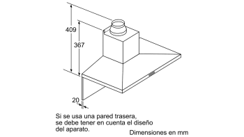 Campana Decorativa Balay 3BC697EX Inoxidable | 90cm | Piramidal | 4 potencias | 782 m³/h | 64 dB (A) | Clase B - 7