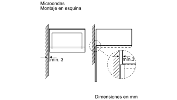 Microondas Bosch BEL554MW0 Integrable| Cristal Blanco| 25 L |Grill - 5