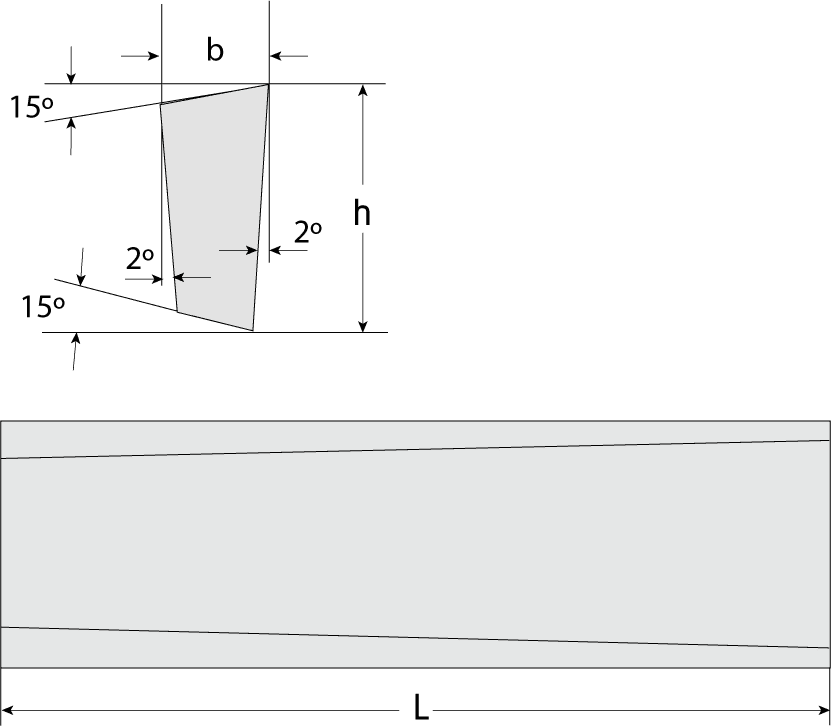 Irregular Trapezoid Tool Bits L-2