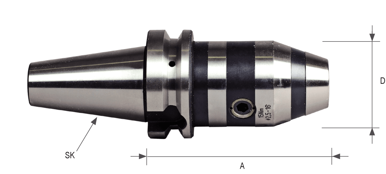 MAS/BT403 NC Drill Chucks BT50 for clockwise and counterclockwise rotation