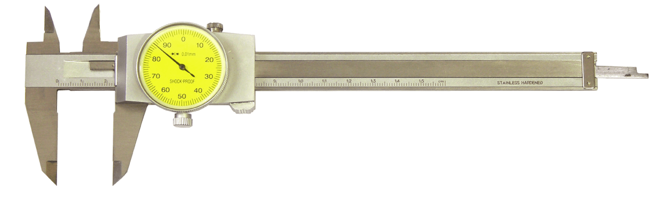 Calibre Pie de Rey con reloj 150 mm 0,01mm - 1