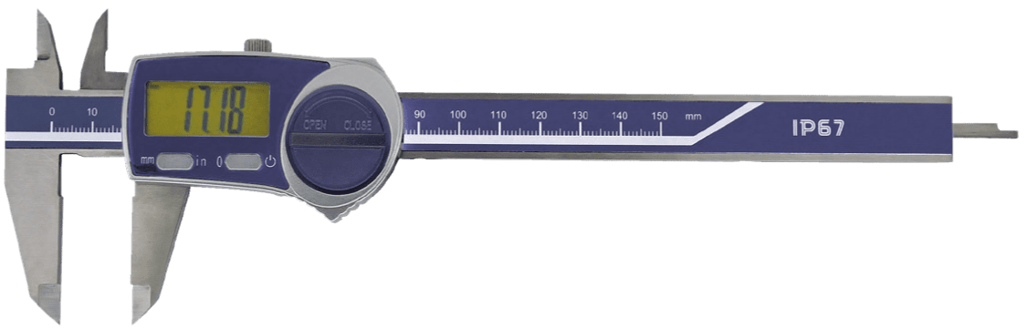 Digital caliper, IP 67, measuring system, 3V - 1
