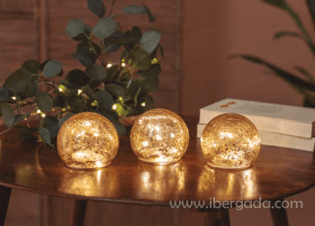 Pack de 3 Esferas luminosas Lua 10 (10x10)