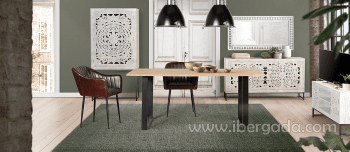 Mueble TV Bakara Madera/Metal 2 Puertas 1 Estante (130x40x55)-2