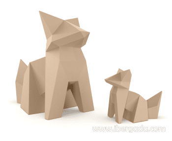 Figura Origami Perro Kokitsune (69x35x55)