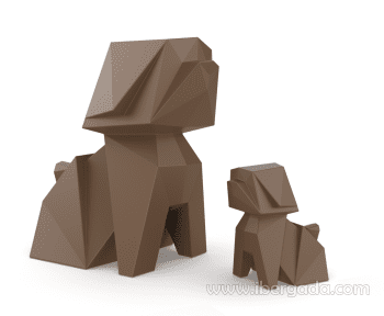 Figura Origami Perro KoInu (50x33x50)