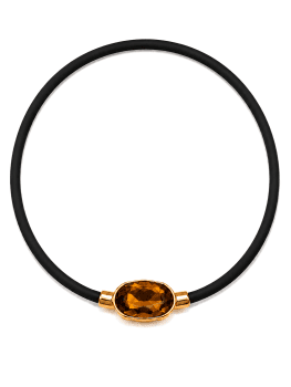 Collar Crystal Brown