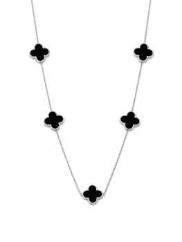 Collar Trébol Negro