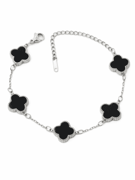 Pulsera Trébol Negro