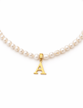 Collar Inicial Perlas