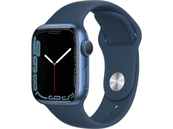 Apple Watch Series 7/ GPS/ 45 mm/ Caja de Aluminio en Azul/ Correa deportiva Azul Abismo - 1