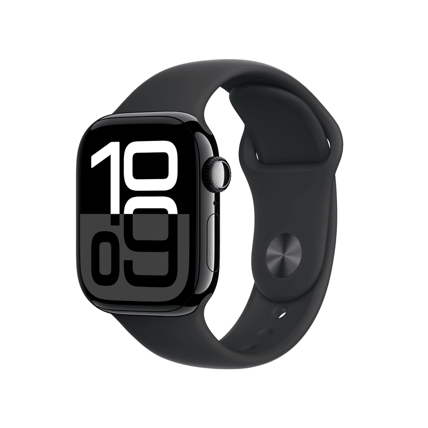 Apple Watch Series 10/ GPS/ 42mm/ Caja de Aluminio Negro/ Correa Deportiva Negra - 