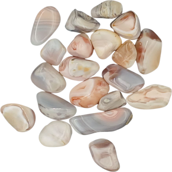 Canto rodado de ágata rosa - 1