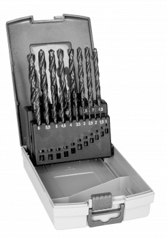Juego de brocas HSS-R para metal (19 piezas)
