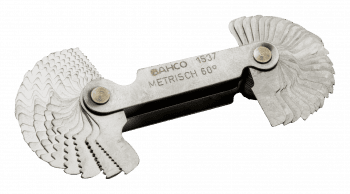 Galgas de roscas de 52 hojas métrico y Whitworth 55º