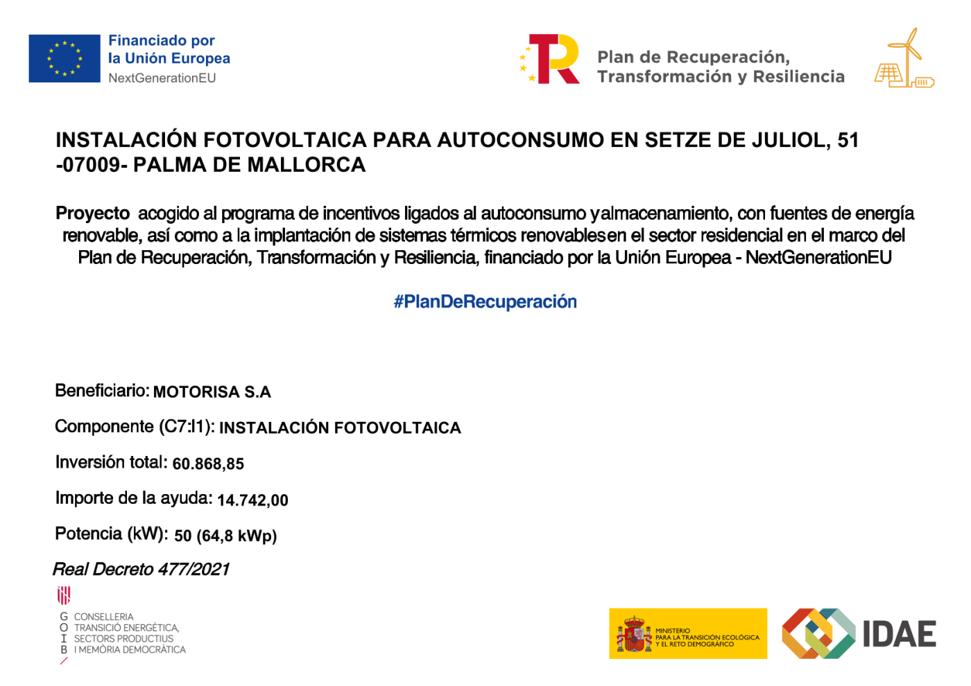 Eu-next generation Motorisa