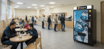 MAQUINA VENDING AZKOYEN PALMA B6G PARA AGUAS 0.50Cl con monedero y billetero -de regalo el sistema de pago con tarjeta