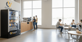 MAQUINA VENDING DE SNACKS Y BEBIDAS FRÍAS AZKOYEN MISTRAL PLUS NUEVA a precio de segunda mano CON MONEDERO, BILLETERO Y TARJETERO NUEVO