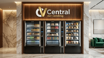 LOTE 3 MAQUINAS VENDING DE SNACKS Y BEBIDAS FRÍAS AZKOYEN MISTRAL PLUS H85 CON ASCENSOR (duplicate)