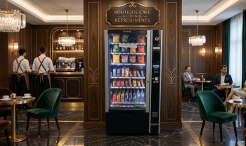 MAQUINA VENDING DE SNACKS Y BEBIDAS FRÍAS AZKOYEN H70 MISTRAL PLUS CON PAGO TARJETA Y MOVIL