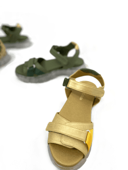 Sandalias con plataforma doradas - Filo - 2