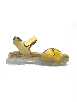 Sandalias con plataforma doradas - Filo - 3