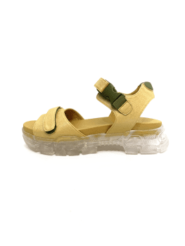 Sandalias con plataforma doradas - Filo - 4