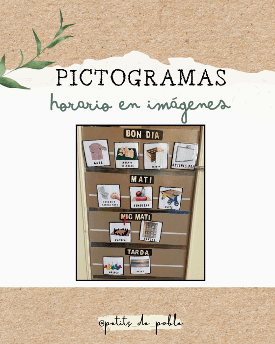 HORARIO CON PICTOGRAMAS