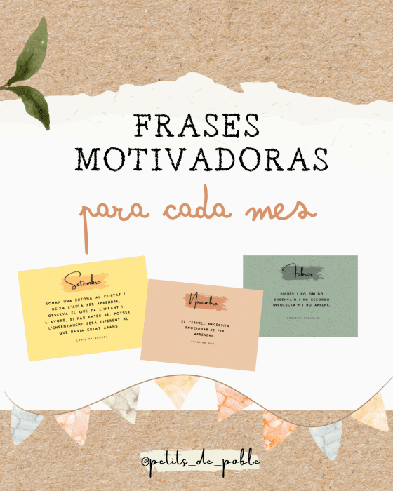 FRASES MOTIVADORAS PARA CADA MES