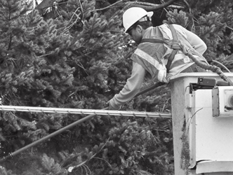 Manutenção segura em redes aéreas
