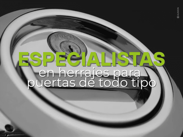 Especialistas en herrajes profesionales para puertas correderas, basculantes y cancelas