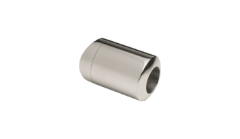 Soporte fijo final para tubo transversal de 12 mm y poste barandilla inox (Caja 4 unidades)
