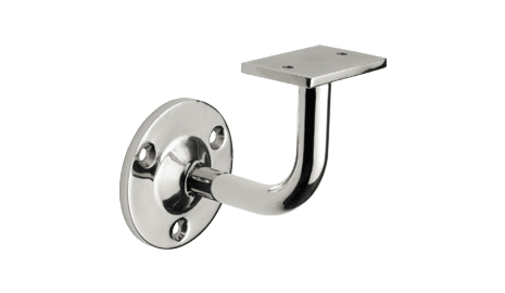 Soporte fijo a pared para pasamanos cuadrado o rectangular de acero inox (Caja indivisible 2 unidades / precio por unidad!!)
